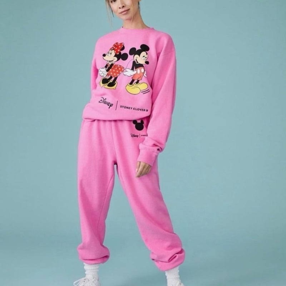 Stoney Clover Lane Mickey and friends sweatshirt and sweatpants set L/XL NEW!!